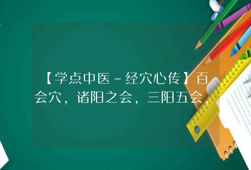 【学点中医-经穴心传】百会穴，诸阳之会，三阳五会，阳气最盛地,第1张