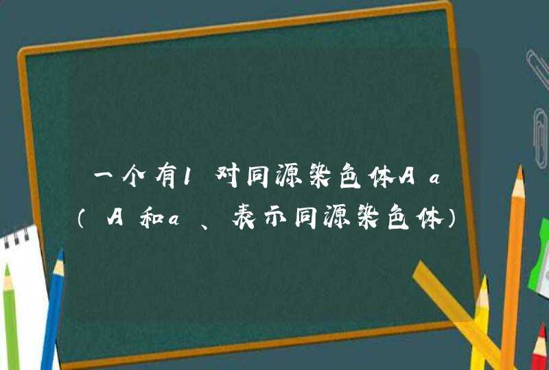 一个有1对同源染色体Aa（A和a、表示同源染色体）的精原细胞能产生几种类型的精子？.,第1张