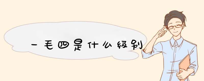一毛四是什么级别,第1张