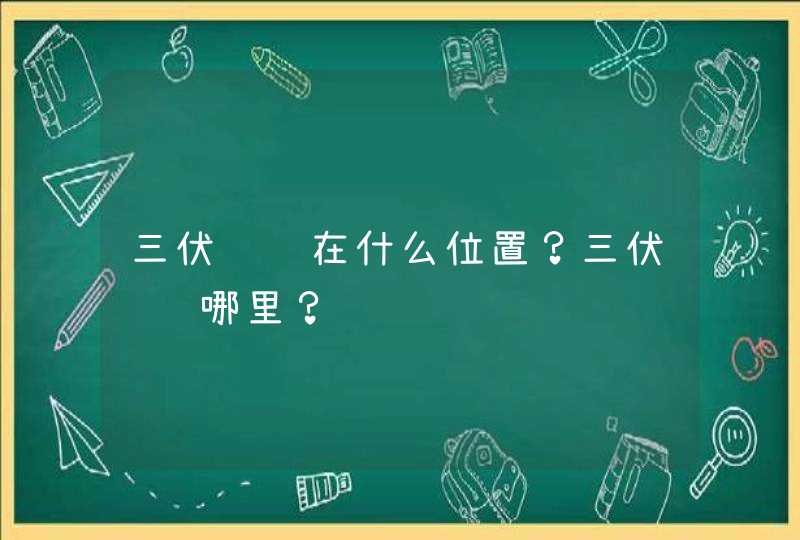 三伏贴贴在什么位置？三伏贴贴哪里？,第1张