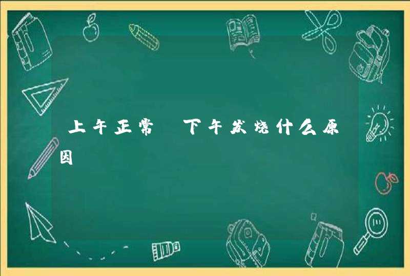 上午正常，下午发烧什么原因？,第1张