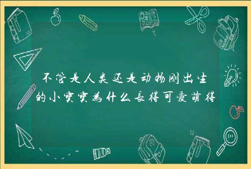 不管是人类还是动物刚出生的小宝宝为什么长得可爱萌得讨人喜欢？为什么长大后没那么可爱了！,第1张