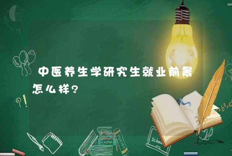 中医养生学研究生就业前景怎么样?,第1张