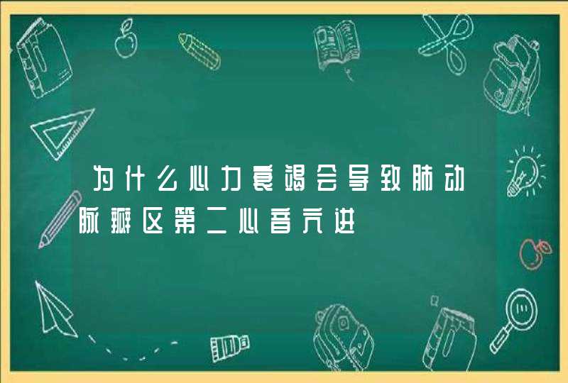 为什么心力衰竭会导致肺动脉瓣区第二心音亢进,第1张