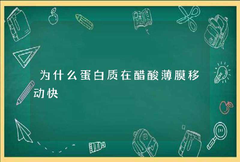 为什么蛋白质在醋酸薄膜移动快,第1张