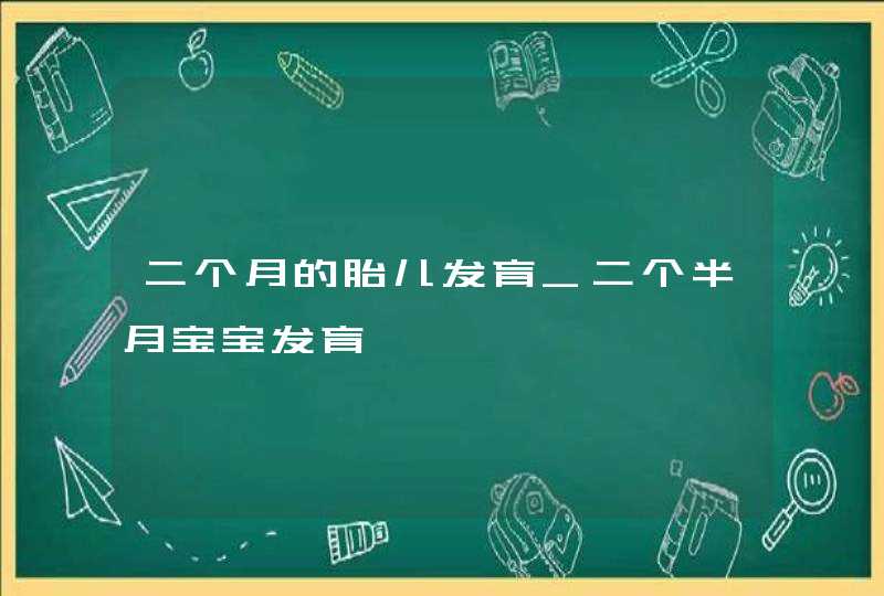 二个月的胎儿发育_二个半月宝宝发育,第1张