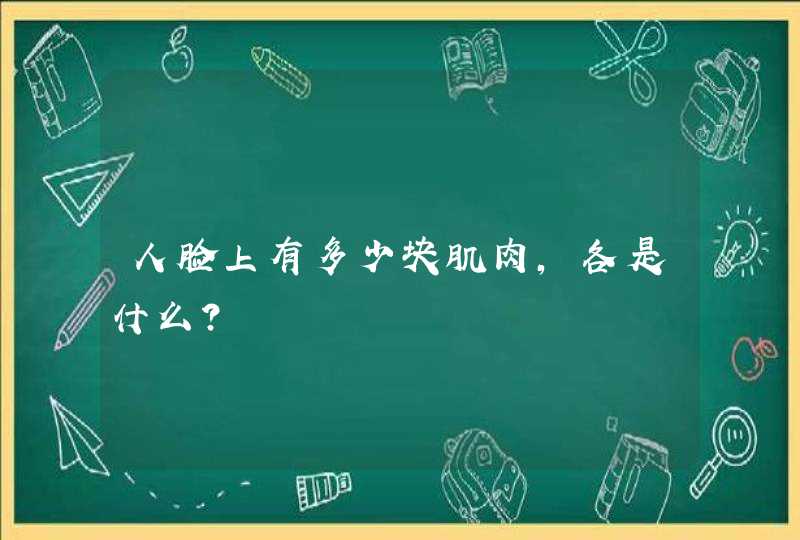 人脸上有多少块肌肉,各是什么?,第1张