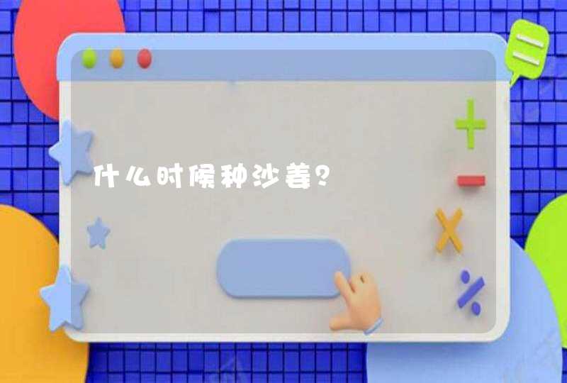 什么时候种沙姜？,第1张