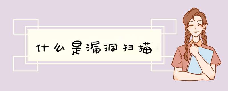 什么是漏洞扫描,第1张