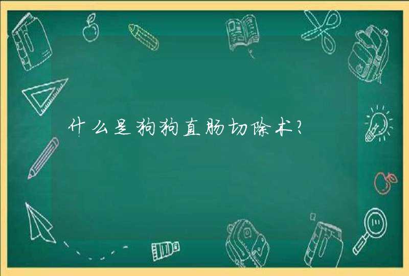 什么是狗狗直肠切除术？,第1张