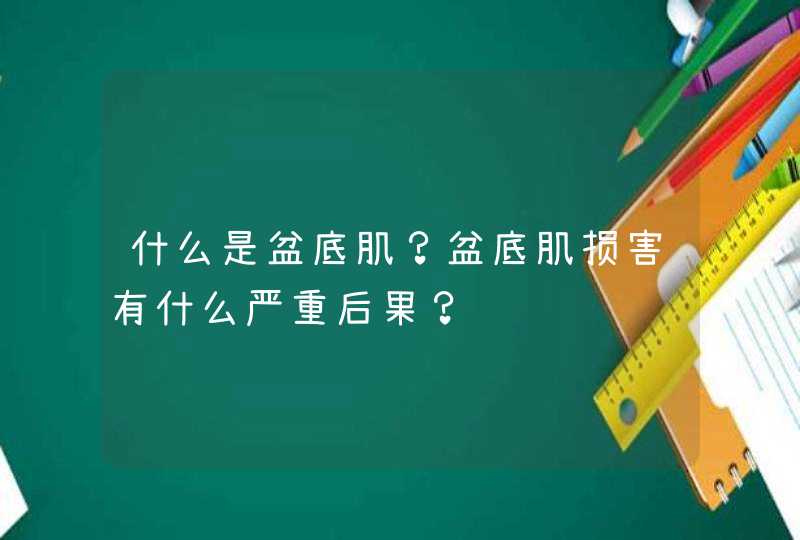 什么是盆底肌？盆底肌损害有什么严重后果？,第1张