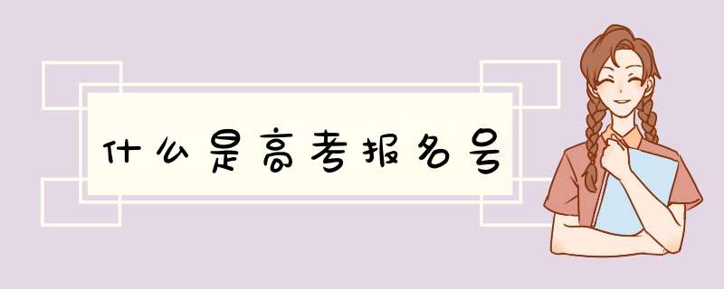 什么是高考报名号,第1张