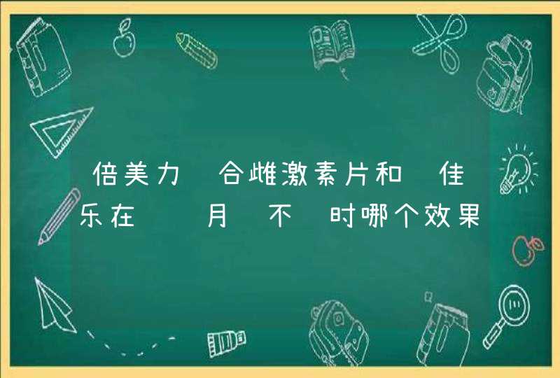 倍美力结合雌激素片和补佳乐在调节月经不调时哪个效果好些 副作用小些,第1张