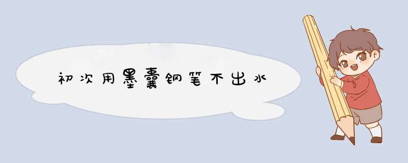 初次用墨囊钢笔不出水,第1张