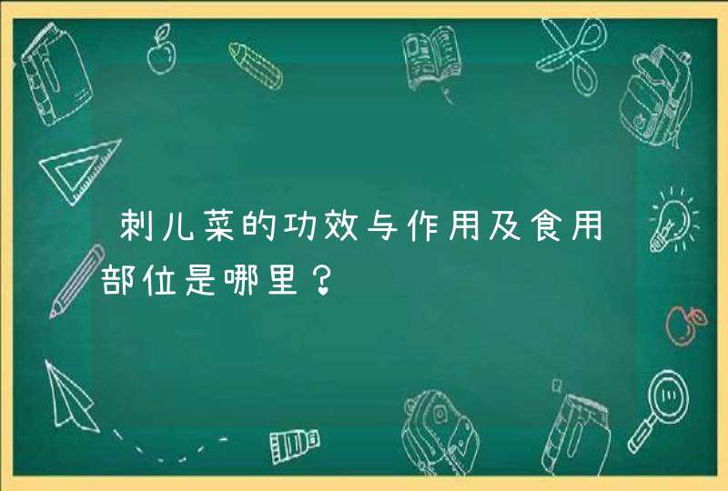 刺儿菜的功效与作用及食用部位是哪里？,第1张