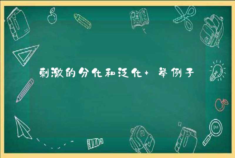 刺激的分化和泛化 举例子,第1张