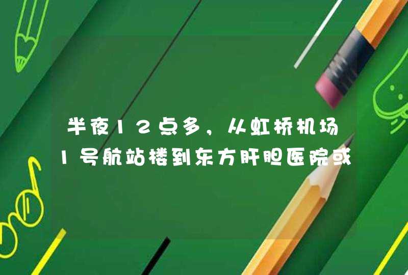 半夜12点多，从虹桥机场1号航站楼到东方肝胆医院或长海医院。要怎么去比较划算？公交的最好。,第1张