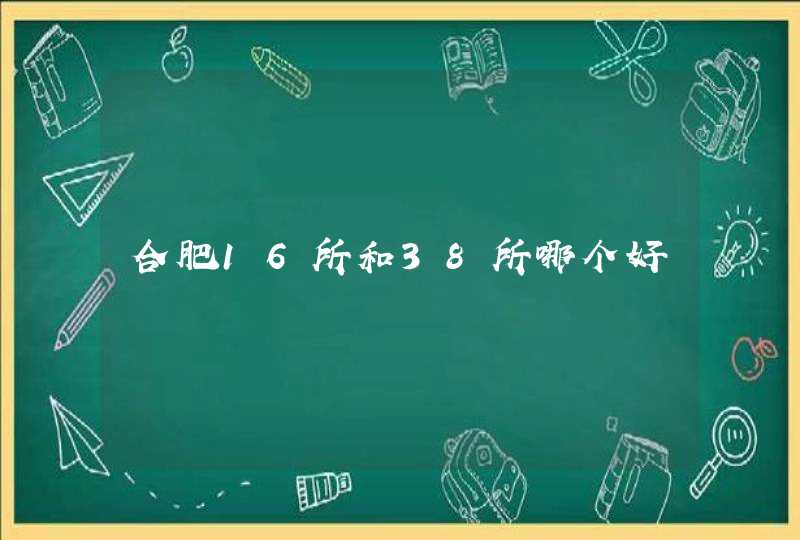 合肥16所和38所哪个好,第1张