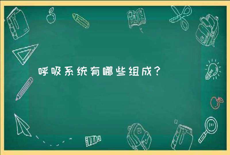 呼吸系统有哪些组成?,第1张