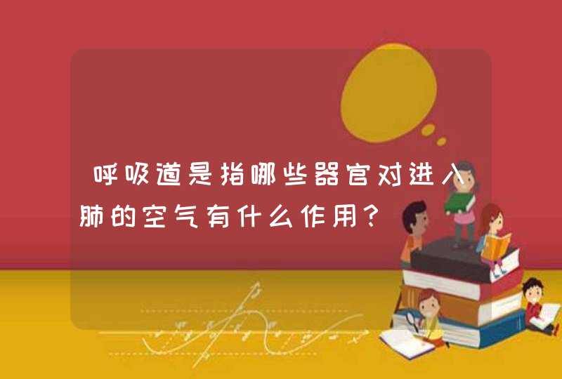 呼吸道是指哪些器官对进入肺的空气有什么作用？,第1张