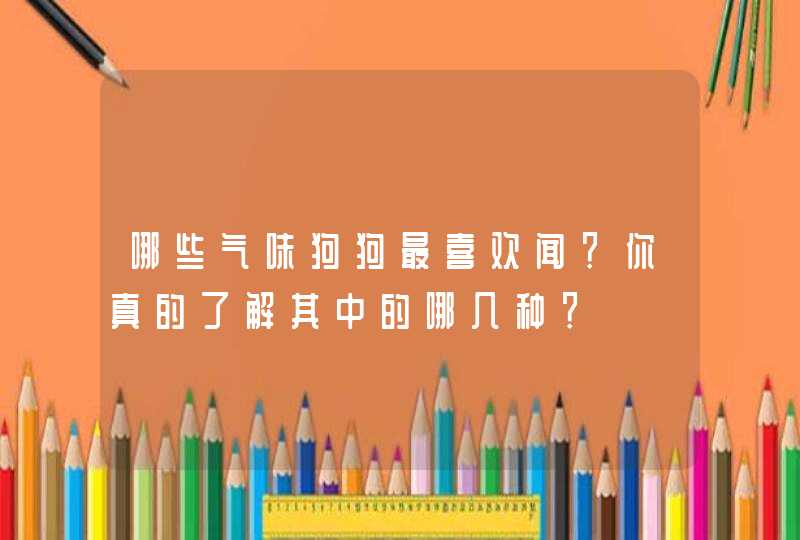 哪些气味狗狗最喜欢闻？你真的了解其中的哪几种？,第1张