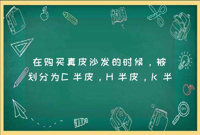 在购买真皮沙发的时候，被划分为C半皮，H半皮，K半皮，这么几款，这里的C,H,K,分别代表什么意思,第1张