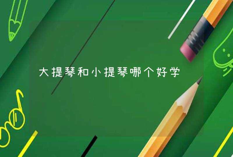 大提琴和小提琴哪个好学,第1张