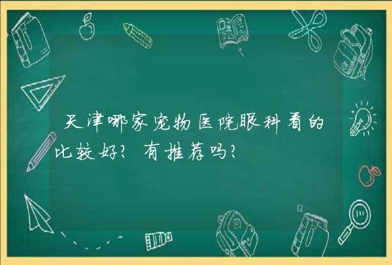 天津哪家宠物医院眼科看的比较好？有推荐吗？,第1张