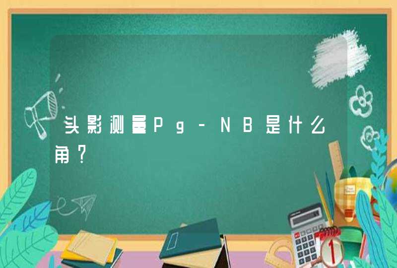 头影测量Pg-NB是什么角？,第1张