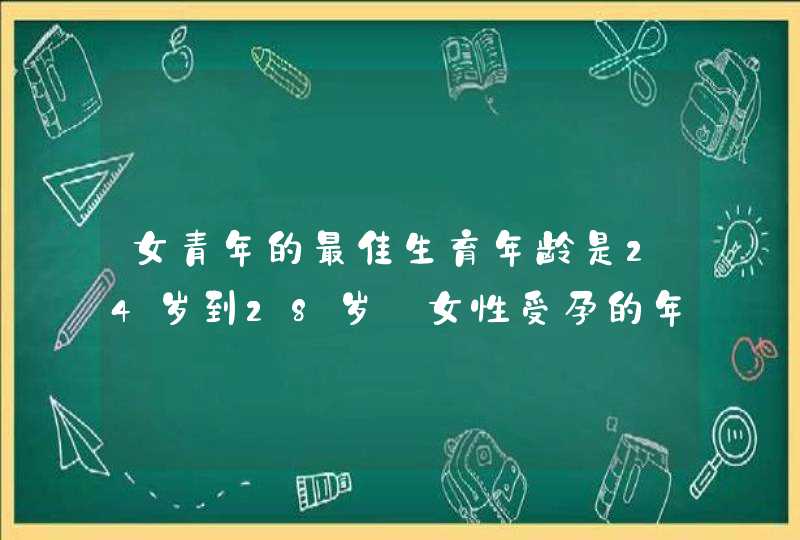 女青年的最佳生育年龄是24岁到28岁_女性受孕的年龄,第1张