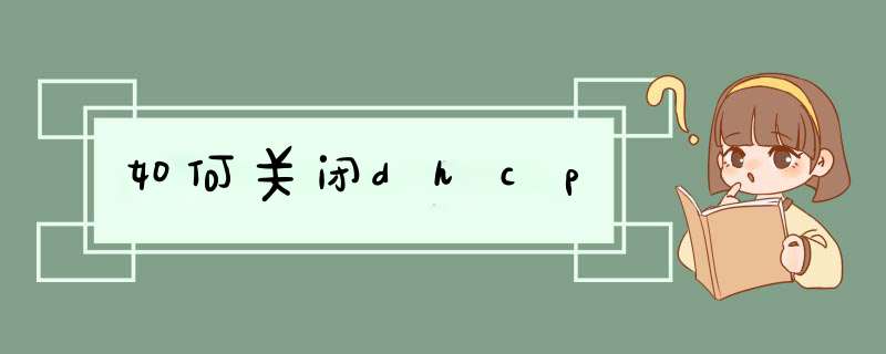 如何关闭dhcp,第1张 如何关闭dhcp,第1张