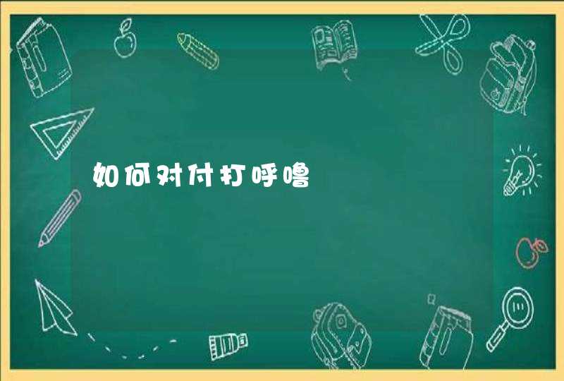 如何对付打呼噜,第1张