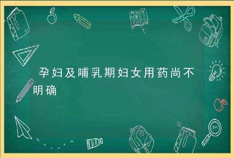 孕妇及哺乳期妇女用药尚不明确,第1张