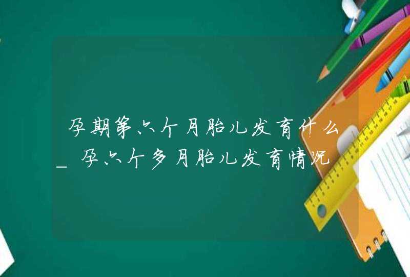 孕期第六个月胎儿发育什么_孕六个多月胎儿发育情况,第1张