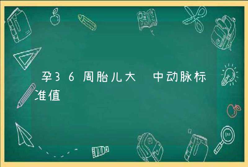 孕36周胎儿大脑中动脉标准值,第1张