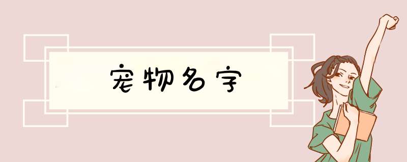 宠物名字,第1张