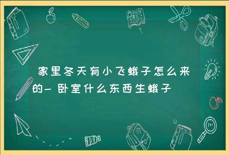 家里冬天有小飞蛾子怎么来的-卧室什么东西生蛾子,第1张