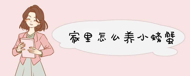 家里怎么养小螃蟹,第1张