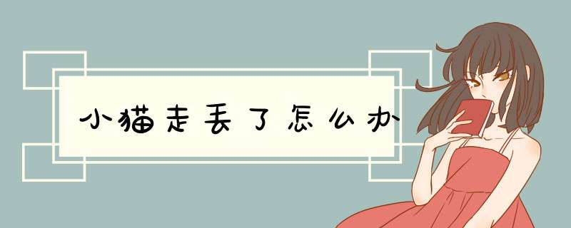 小猫走丢了怎么办,第1张