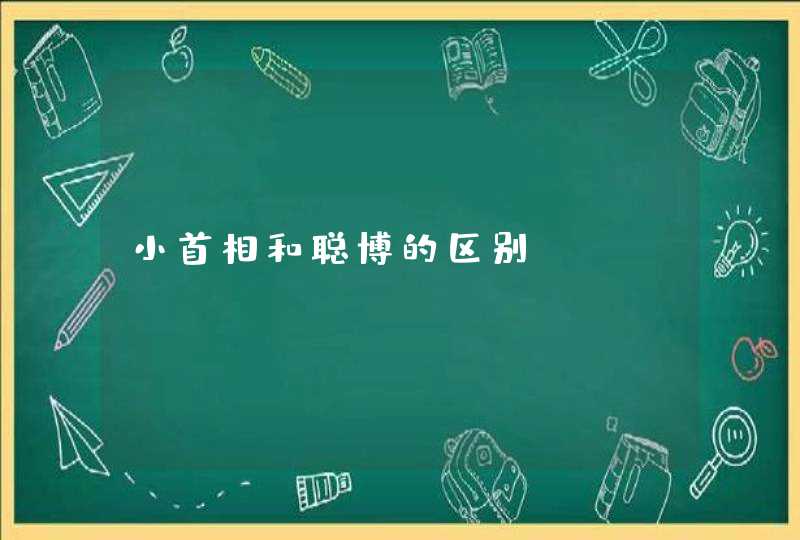 小首相和聪博的区别,第1张