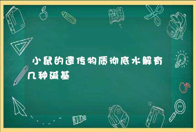 小鼠的遗传物质彻底水解有几种碱基,第1张