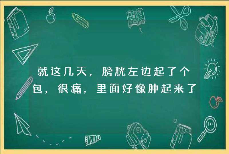 就这几天，膀胱左边起了个包，很痛，里面好像肿起来了，很担心，不知道怎么办，要怎么治疗,第1张