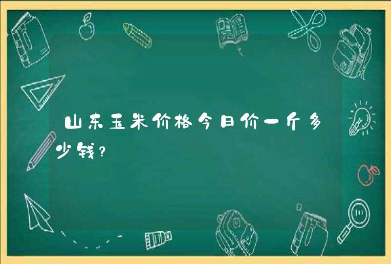 山东玉米价格今日价一斤多少钱？,第1张