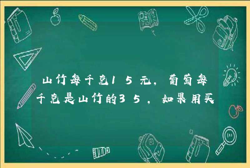 山竹每千克15元,葡萄每千克是山竹的35,如果用买十二点五千克葡萄钱去买山竹，能买多少千克？,第1张