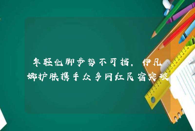 年轻化脚步势不可挡，伊凡娜护肤携手众多网红民宿突破次元壁,第1张