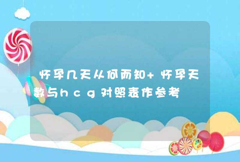 怀孕几天从何而知 怀孕天数与hcg对照表作参考,第1张