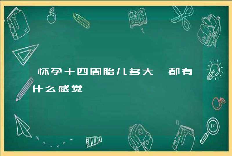 怀孕十四周胎儿多大,都有什么感觉,第1张