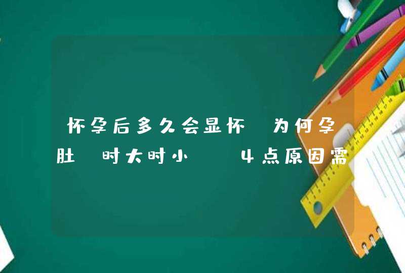 怀孕后多久会显怀？为何孕肚“时大时小”？4点原因需了解,第1张