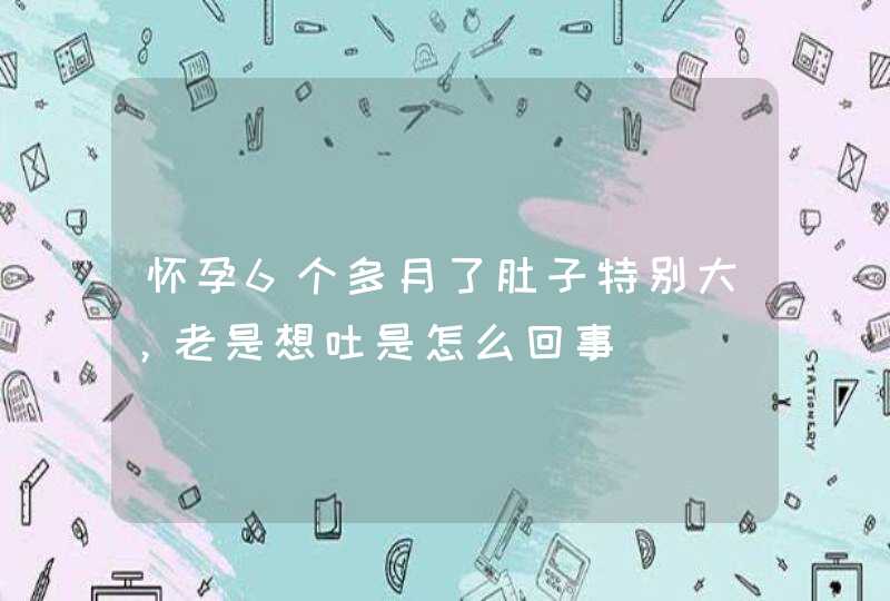 怀孕6个多月了肚子特别大，老是想吐是怎么回事,第1张