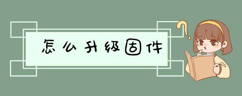 怎么升级固件,第1张